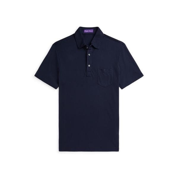 랄프 로렌 Purple Label 커스텀 슬림핏 워시 피케 폴로 셔츠(MNPLKNI1N820414410)