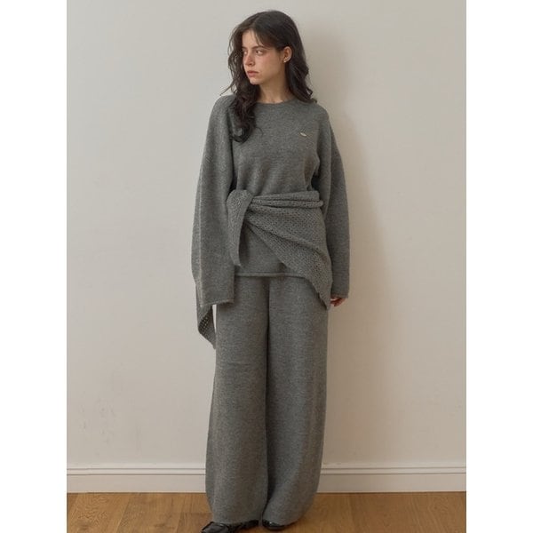 25FW Rachel knit set (Roundknit+knitpants+Kerchief) 3color