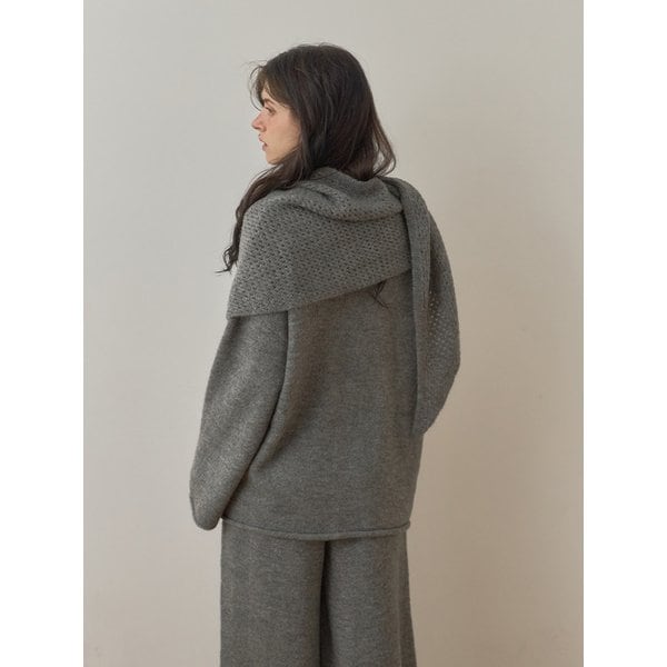 25FW Rachel knit set (Roundknit+knitpants+Kerchief) 3color