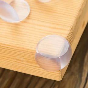 실리콘 모서리 코너 보호대 투명 1개 DIY 간편부착 어린이 안전용품