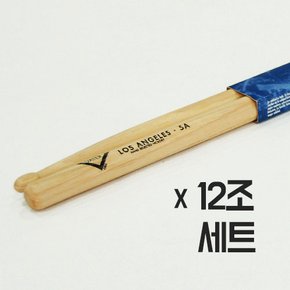 Vater LosAngeles 5A 드럼스틱 VH5AW x 12조