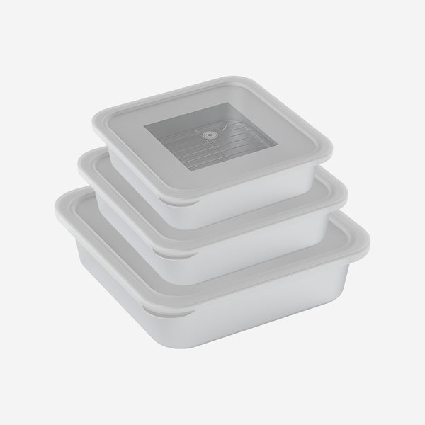 더 스퀘어 스텐 밧드 정사각 중+대+특대 3종세트