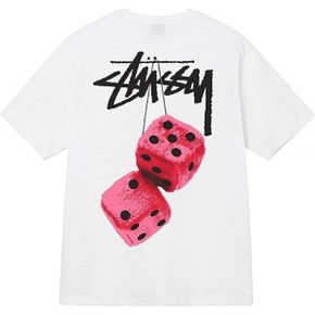 일본 스투시 반팔 Stussy 1904765 투어 프린트 반소매 티셔츠 FUZZY DICE 티 1894195