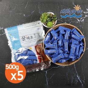 꿀과해초의 만남 꿀해초젤리 500g x 5봉 국내산 해초로 만든 젤리 CRHJ5005