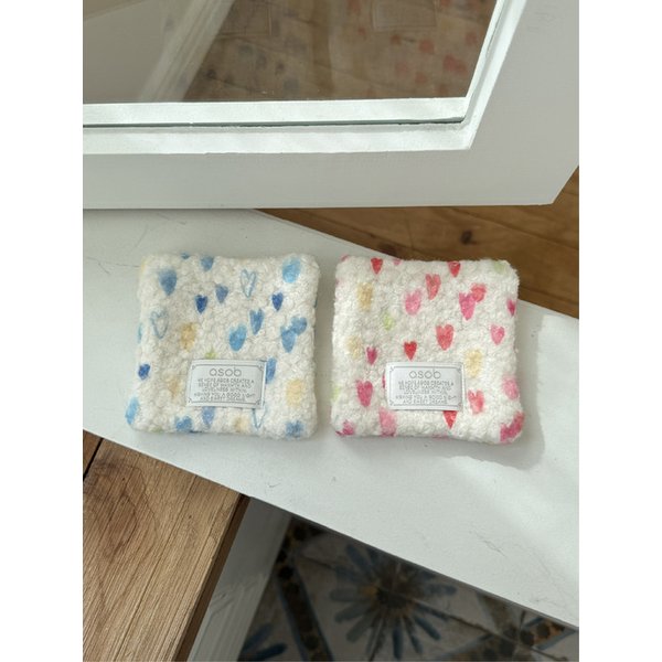 스윗하트부클 컵받침 티코스터 패브릭코스터 홈카페