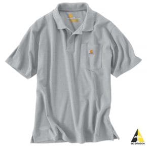 CARHARTT 칼하트 CONTRACTORS WORK POCKET POLO (K570-HGY) (컨트랙터 워크 포켓 폴로)