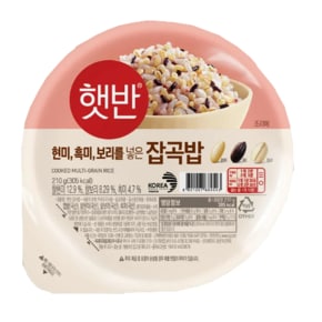 CJ 햇반 잡곡밥 210g X 36개