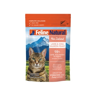 케이나인내추럴 Feline 파우치 램 & 살몬 85g