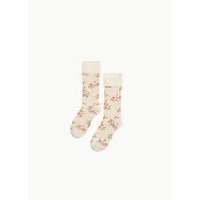 시몬로샤 26SS Tiny Flower Jacquard Ankle Socks (2 Colors)