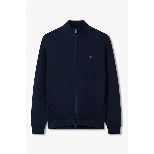 남성 로고 패치 스웨트셔츠 풀 집업 0815338004000