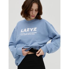 Lettering Logo Sweatshirts - Sky