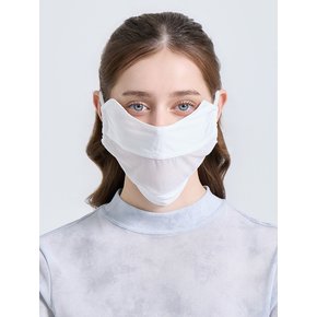 유니 UV차단 메쉬 패치 냉감 마스크 화이트