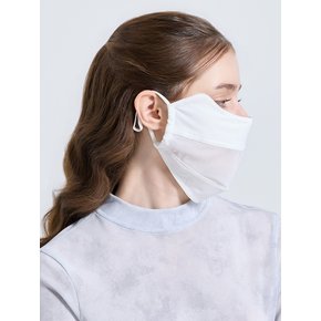 유니 UV차단 메쉬 패치 냉감 마스크 화이트