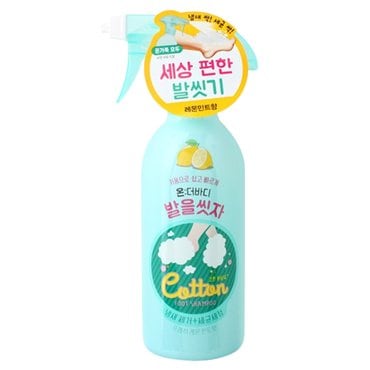  온더바디 발을 씻자 프레쉬 레몬 민트 코튼 풋샴푸 385ml 2개