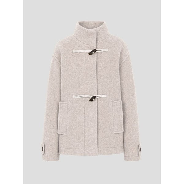 Boucle Duffle Midi Coat  Ivory (KE5X30M100)