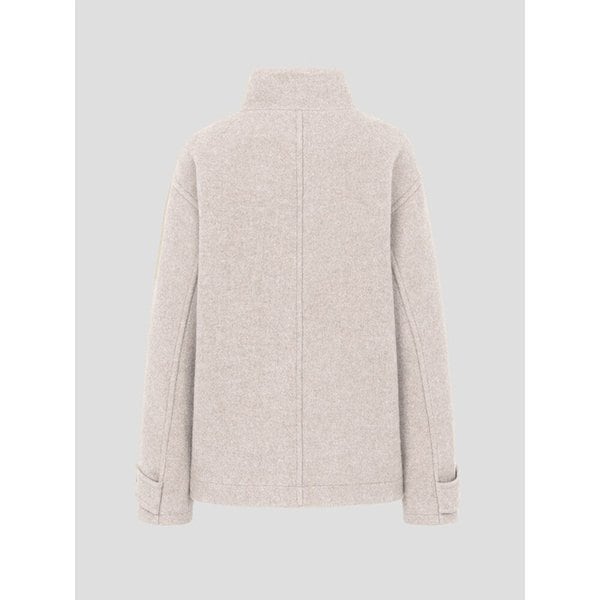 Boucle Duffle Midi Coat  Ivory (KE5X30M100)