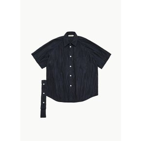 나마체코 24SS NAMACHEKO VEN SHORT SLEEVE SHIRT IN MIDNIGHT BLUE