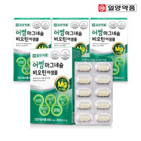어썸 마그네슘 비오틴 비타민B 영양제 4박스 4개월분