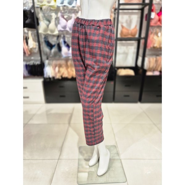 [시흥점] S 비너스 ) 폴리 기모 체크 나염 여성 홈웨어 바지  VEP3857F-PK