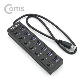 USB 허브 3.0 7포트/무전원 개별스위치