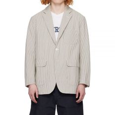 엔지니어드 가먼츠 24 Ivy Blazer NavyNatural Cotton Seersucker (24S1D06