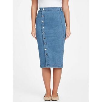 이스퀘어 5398886 Guess Factory Eco Trish Midi Denim Skirt