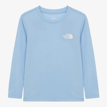 노스페이스 [노스페이스키즈 공식] NT7TR20U 키즈 서프사이드 긴팔 라운드 티_ICE BLUE