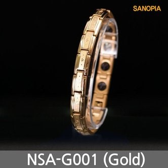 큐케어 사노피아 써지컬 게르마늄 자석팔찌 NSA-G001 골드
