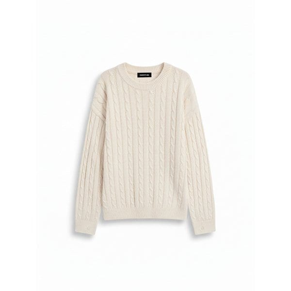 케이블 핑거홀워머 니트(블랙,네이비,아이보리)/M254TP04