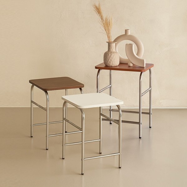 동서가구 글림 미드센츄리 선반형 스툴 DF927262