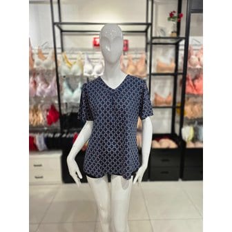 비너스 [시흥점] S 비너스 ) 폴리스판 50D 체인 나염 여성 이지웨어 상의 [VEV3919F-NB]