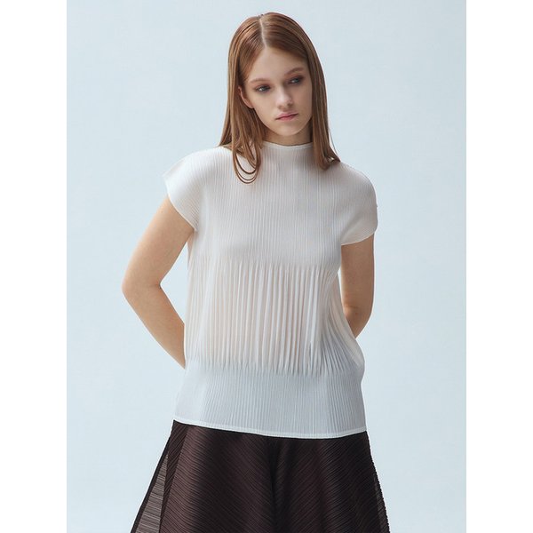 릴렉스 이단 주름 슬리브리스 티셔츠_3colors