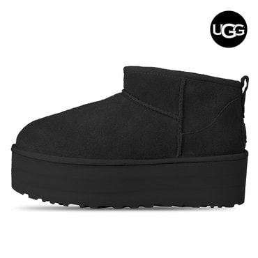 UGG 미국어그 UGG 클래식 울트라 미니 플랫폼 여성 겨울 방한 부츠 1135092-BLK