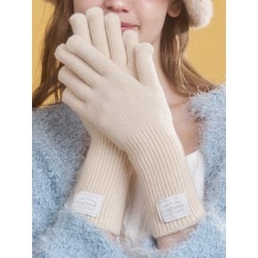 basic wool finger hole gloves_3 colors