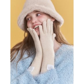 basic wool finger hole gloves_3 colors