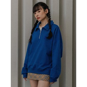 Collar half zip up 스웨트셔츠 BK7589_코발트블루