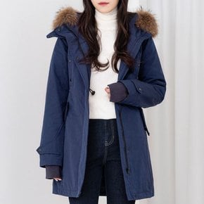 패딩점퍼 재킷 겨울 퀼팅 자켓 남성 여성 네이비 하프패딩 야상 1P 오리털 파카 여자
