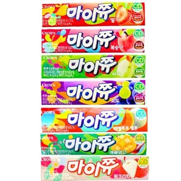  마이쮸 딸기+사과+포도+멜론+리치+피치+애플망고