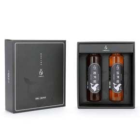 [서울퀵배송][바로배송]명품5호 대용량 국산 참기름500ml + 생들기름500ml 선물세트