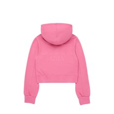 ADLV WORLD TOUR CROP HOODIE ZIP UP DARK PINK