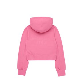 ADLV WORLD TOUR CROP HOODIE ZIP UP DARK PINK