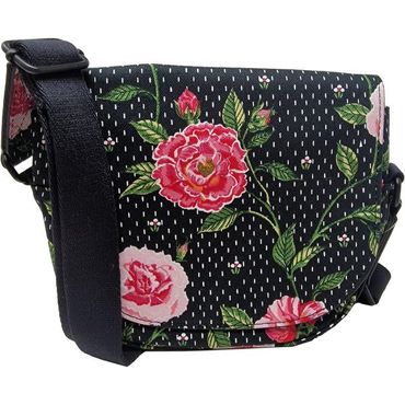  영국 캐스키드슨 크로스백 Cath Kidston Tea Rose Mini Saddle Bag in 블랙 1611275