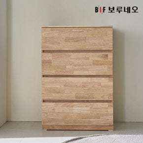 앳홈 테드 러버 원목 800 4단 서랍장