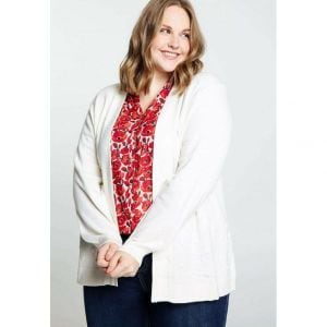 이스퀘어 4734776 Paprika MIT PUNKTEN - Cardigan ecru