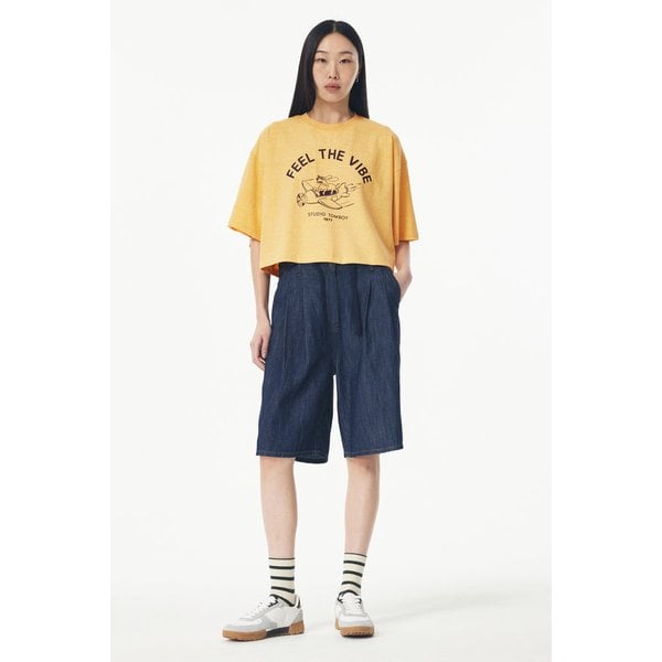 피그먼트 로고 크롭 티셔츠 9105222183021