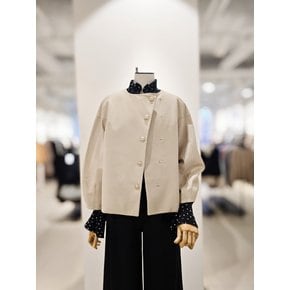 [파주점] [더아이잗컬렉션]양가죽 더블 버튼 라운드넥 자켓 CN1ALT01