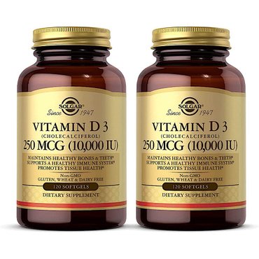  솔가 비타민D3 Vitamin D3 250mcg 10000IU 120정 2개