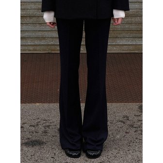 ouie 윈터 레이온 부츠컷 슬랙스 딥네이비 OU1483