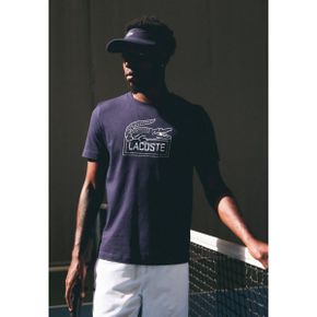 4732220 Lacoste ROLAND GARROS - Print T-shirt navy blue