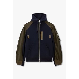 사카이 남성 스펀지 스웨트 후디 집업(네이비) 6426120105000